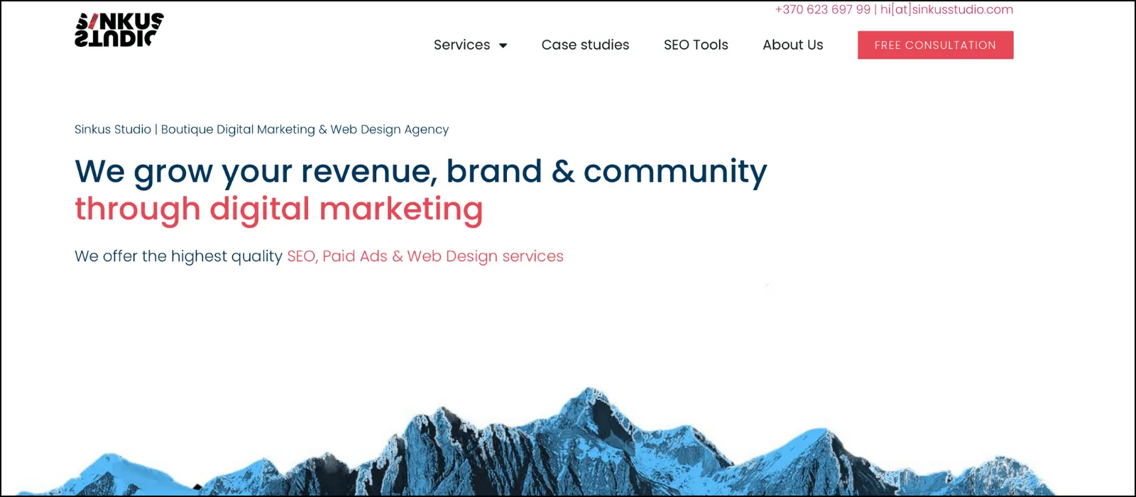sinkus studio bank seo services
