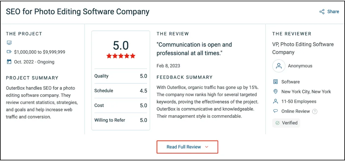 Customer Testimonials