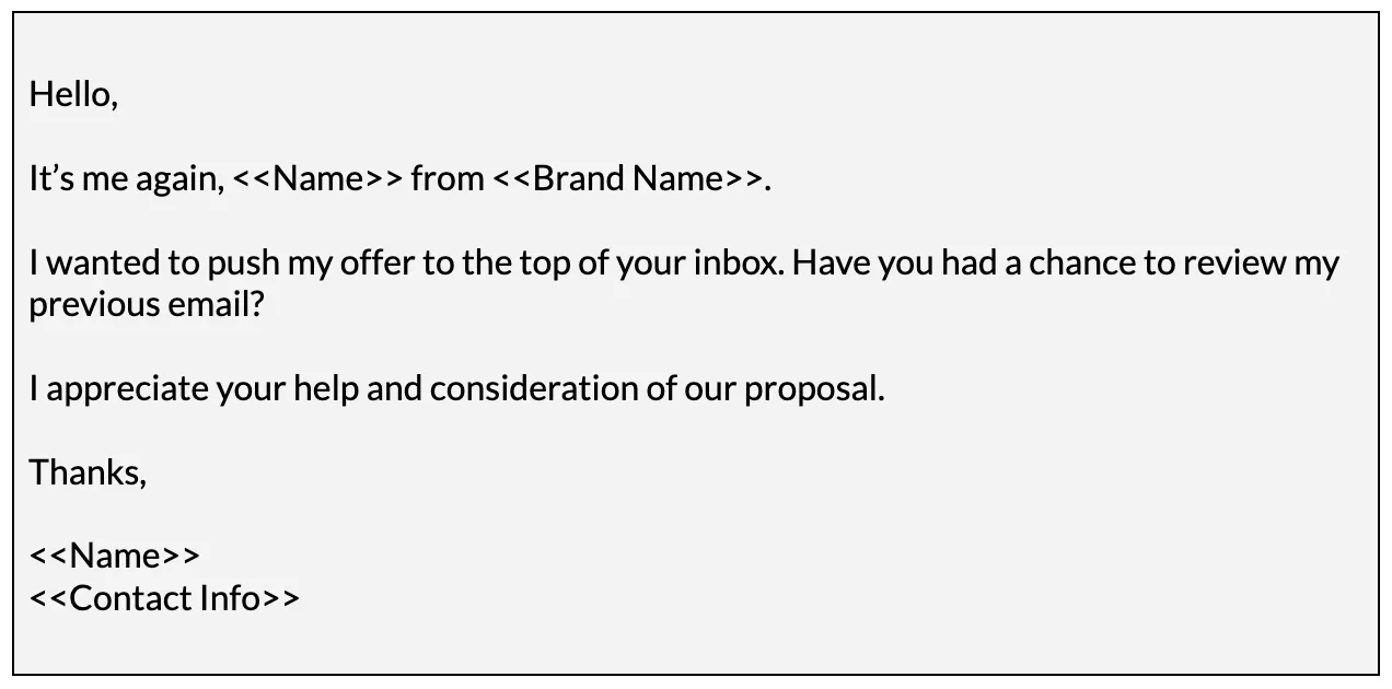follow-up link buidling