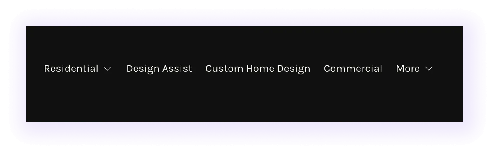 top menu for Interior Design SEO