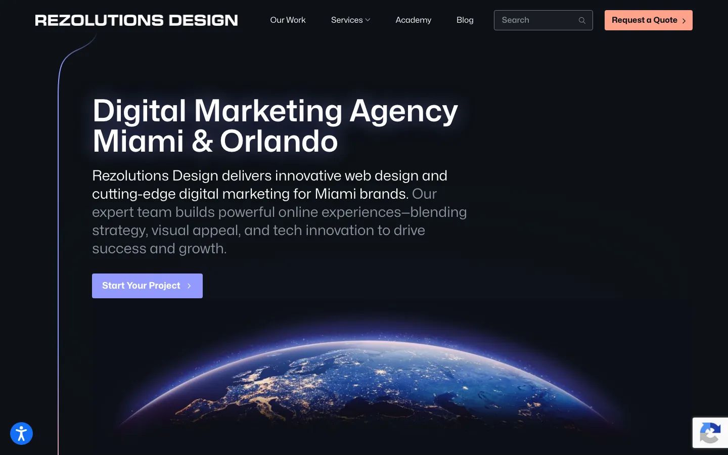 Rezolutions Design homepage