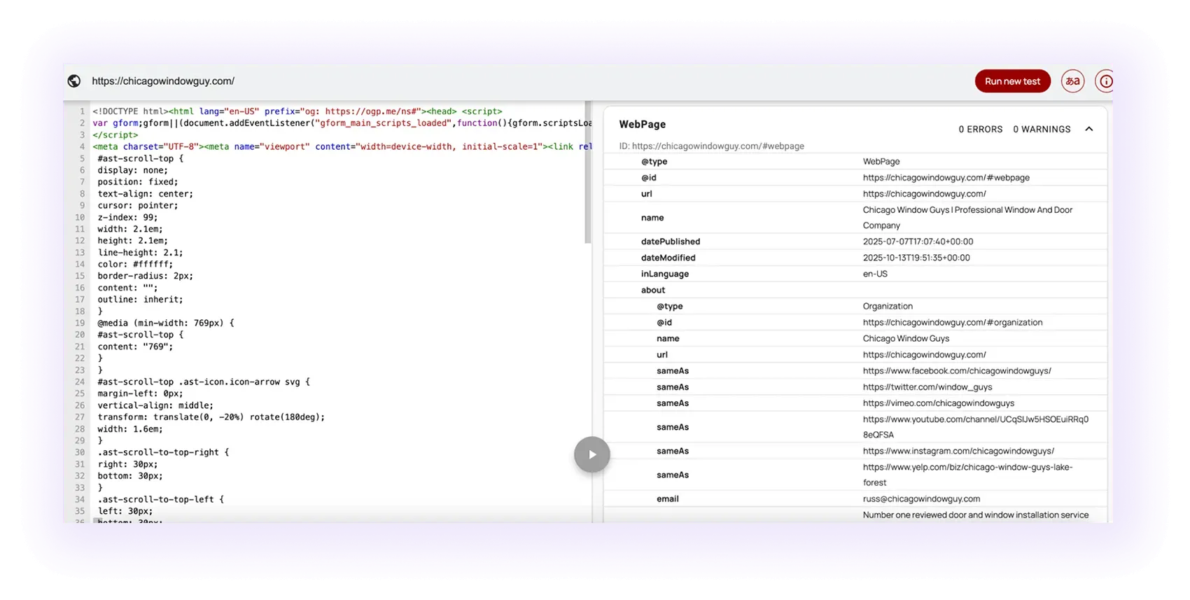 Schema Markup and Structured Data for window and door installation website 