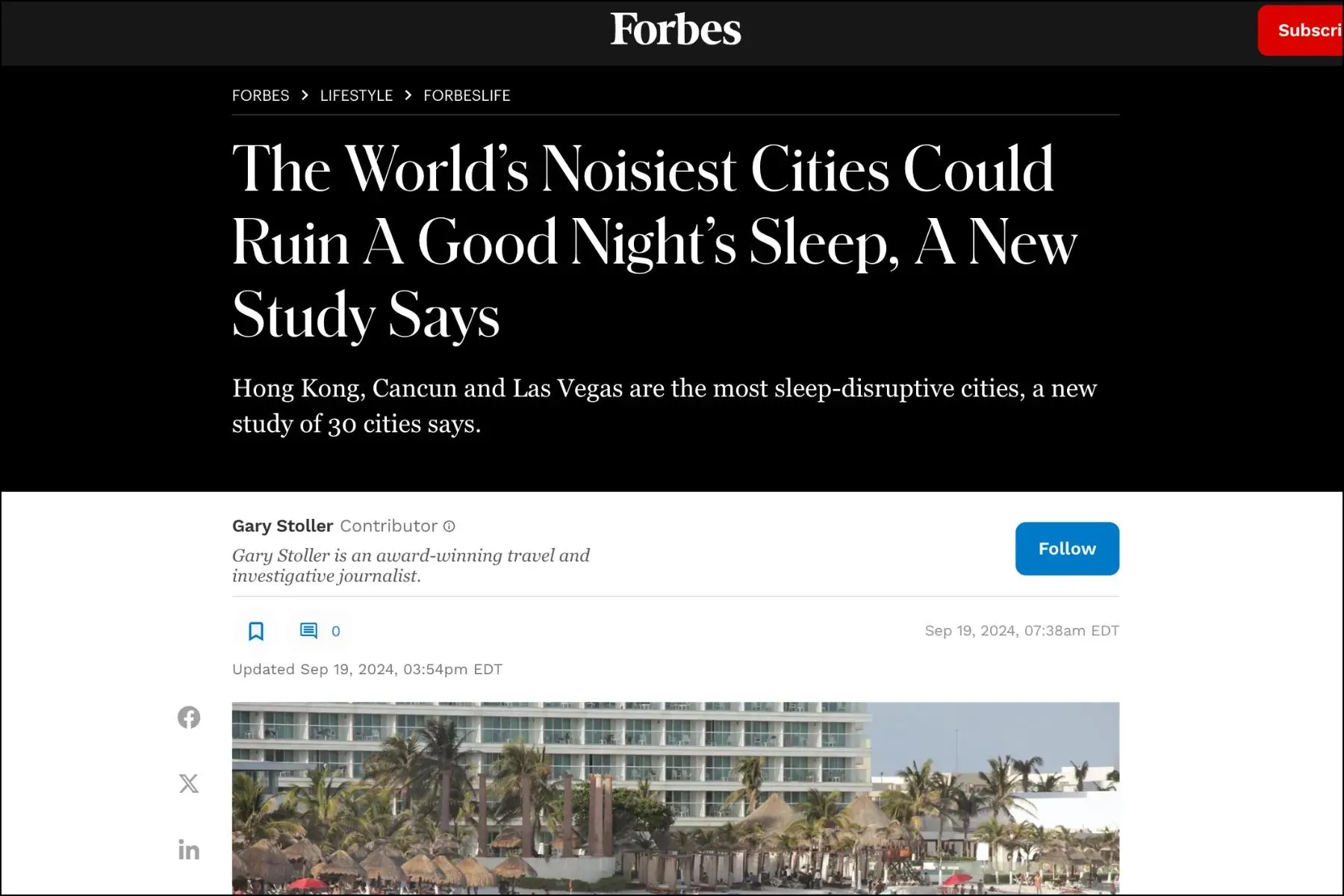 Destinations Where You Can’t Expect a Good Night’s Sleep