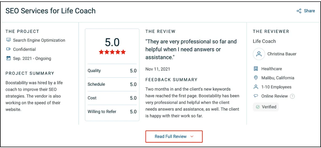 Customer Testimonials