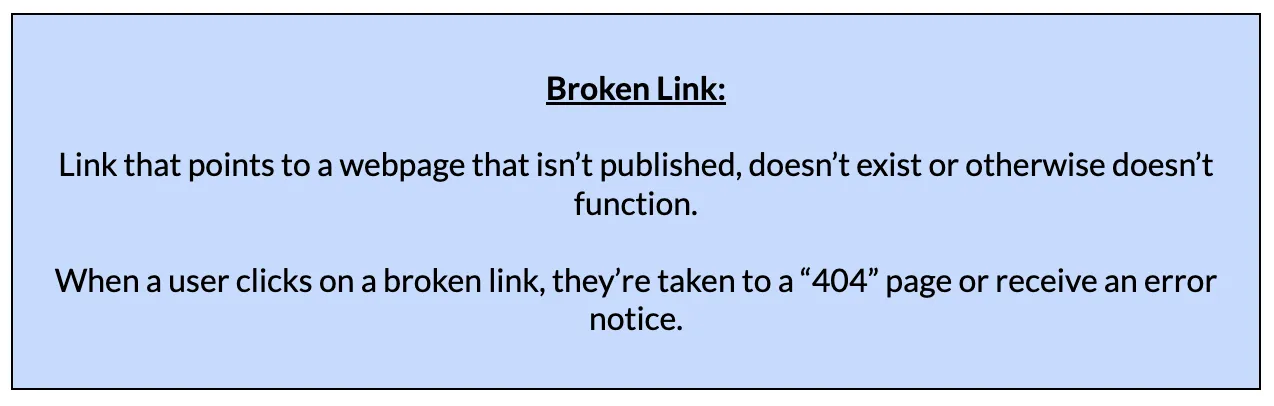 broken link