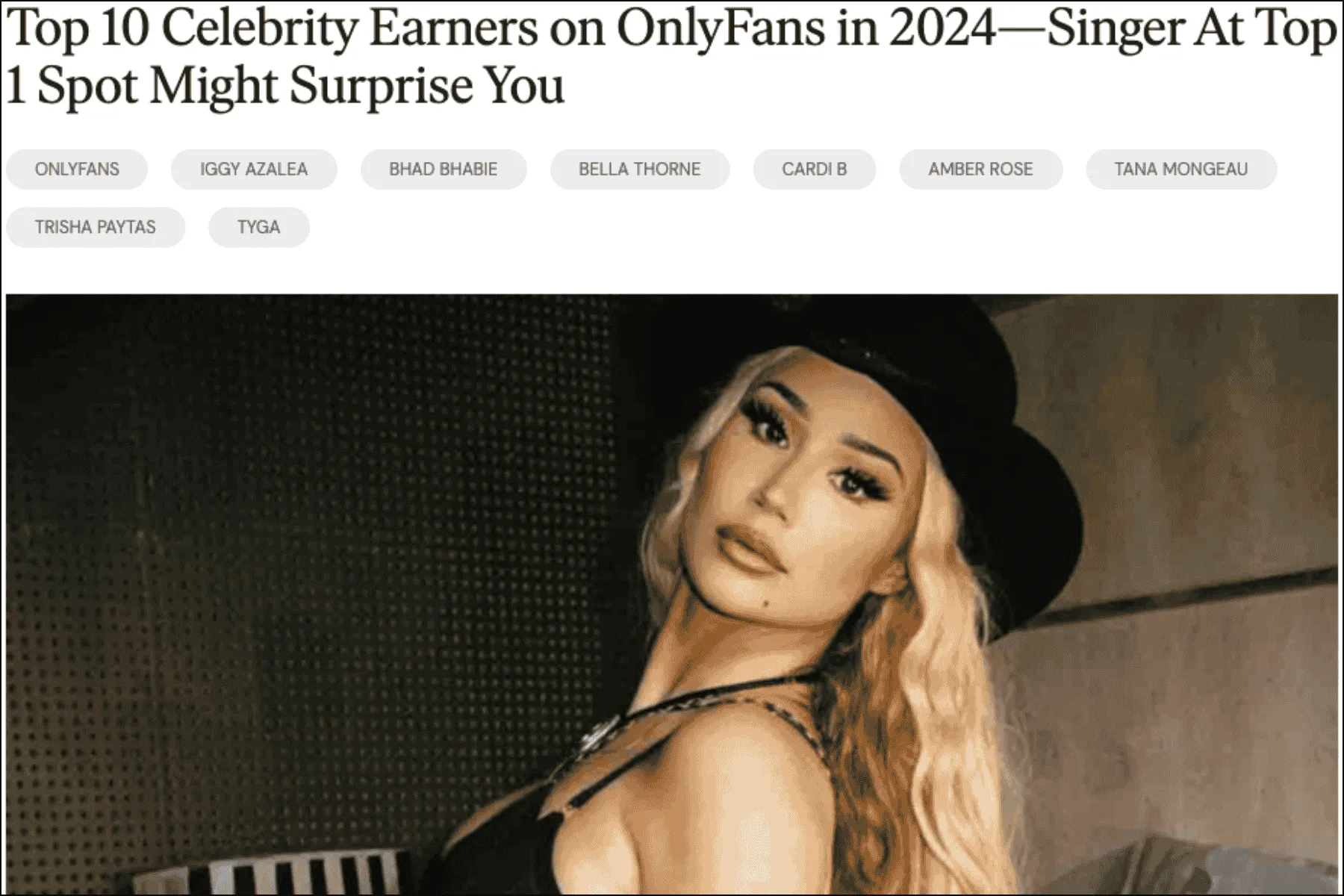 Celebrities with OnlyFans Side Hustles