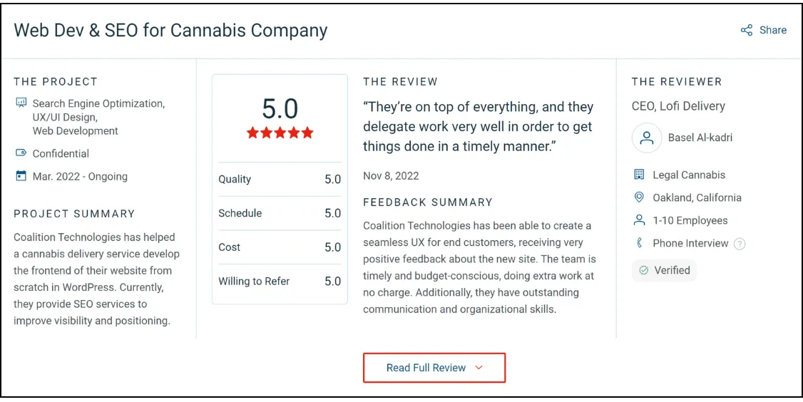 Coalition Testimonials