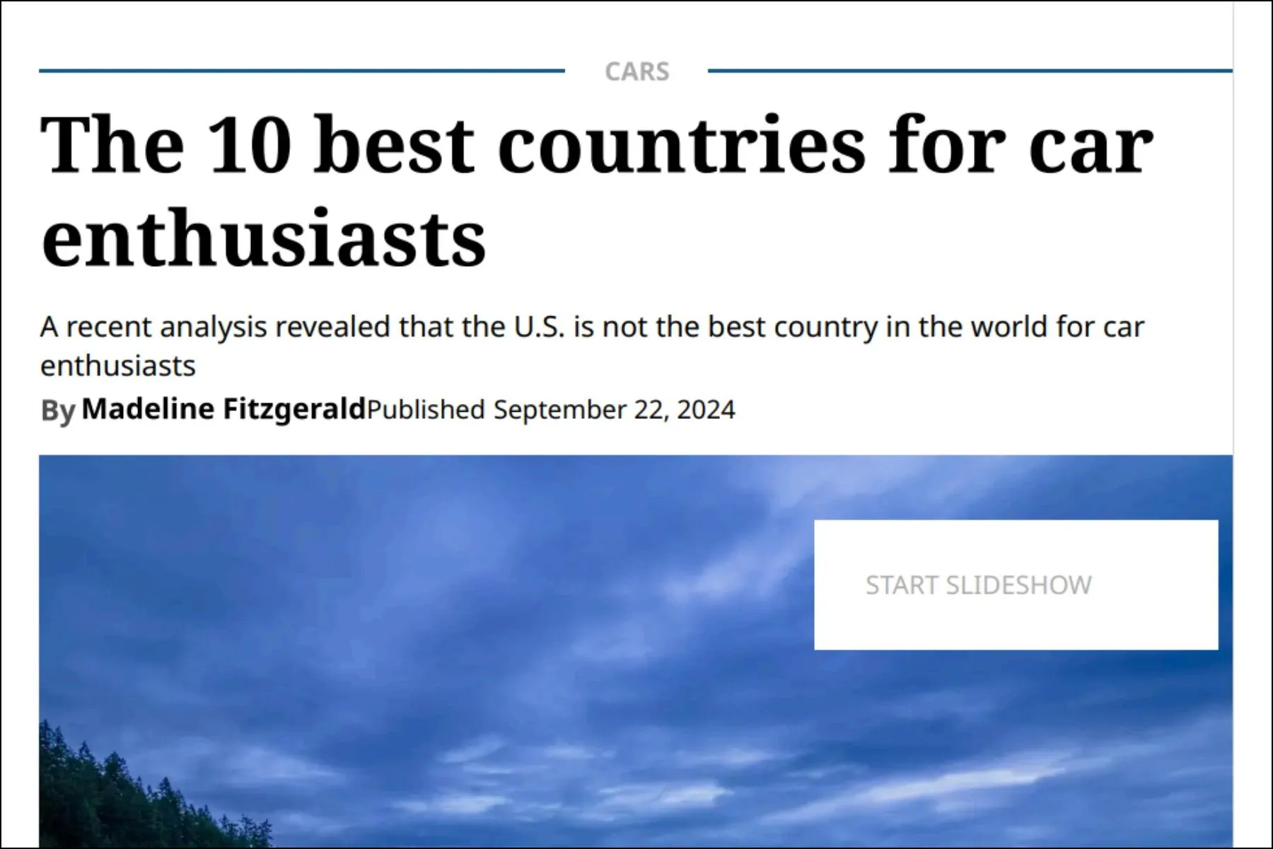 Best Countries for Car Enthusiasts