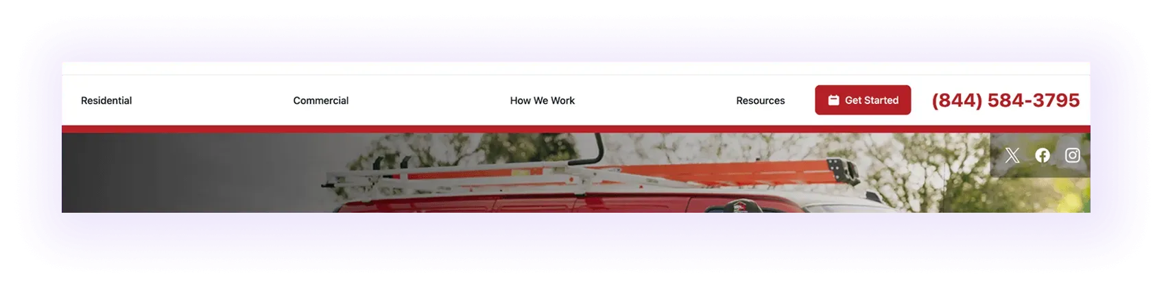 example of header for Residential and Commercial Window and Door Installers  
