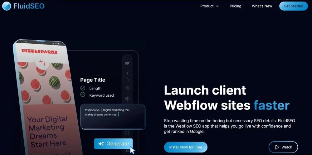FluidSEO – Best For Bulk Alt Texts on CMS Images