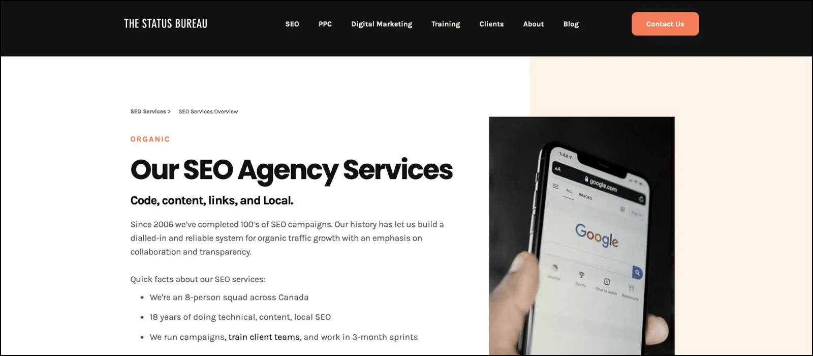 the status bureau seo companies toronto