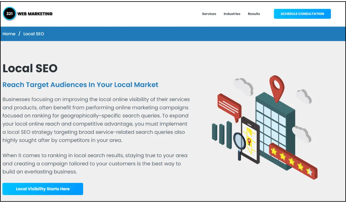 best local seo company - 321 web marketing