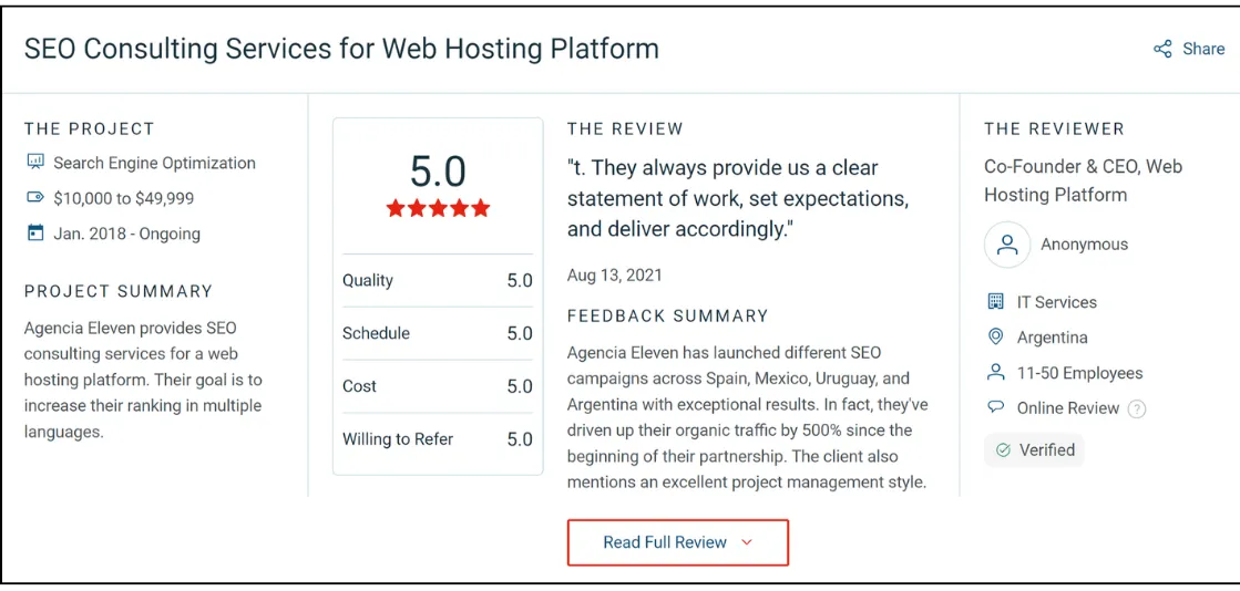 international seo services review