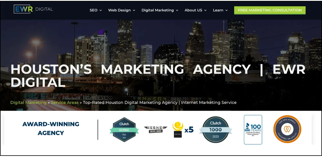 best seo company in houston - ewr digital
