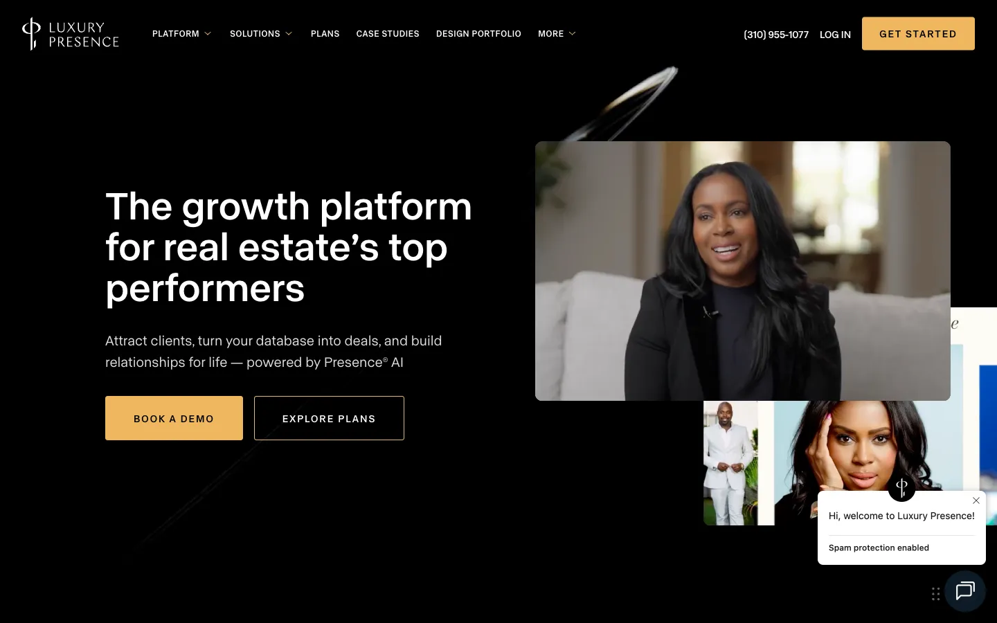 Luxury Presence homepage