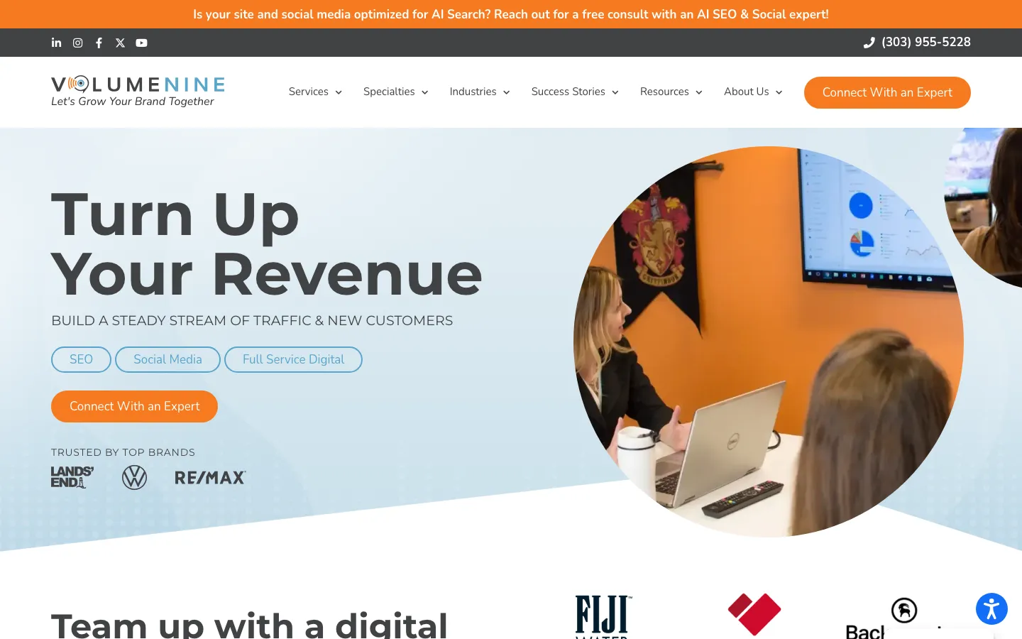 Volume Nine homepage