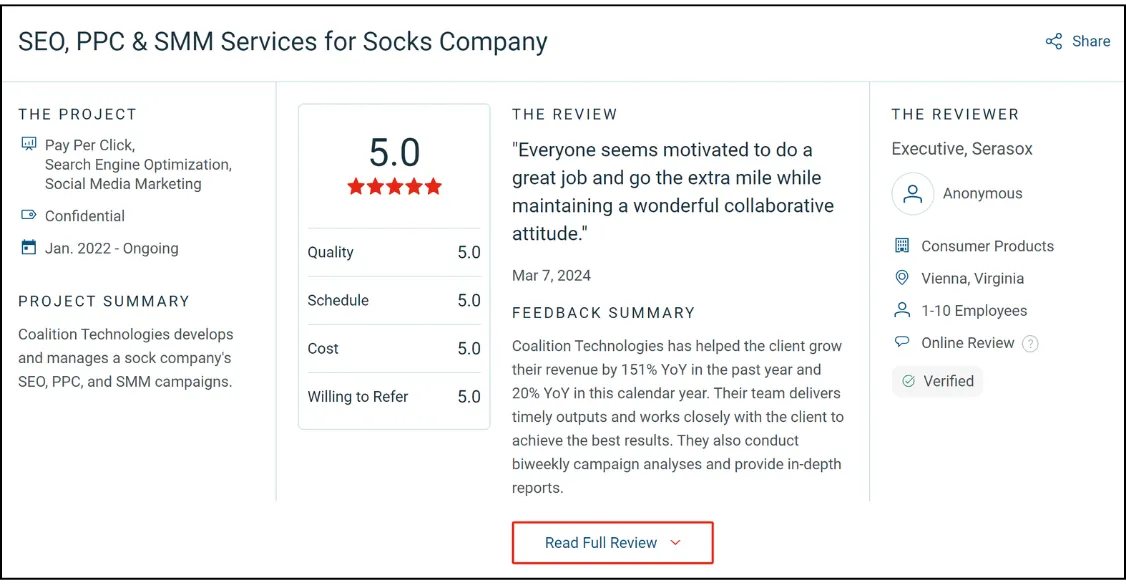 colaition technologies testimonials