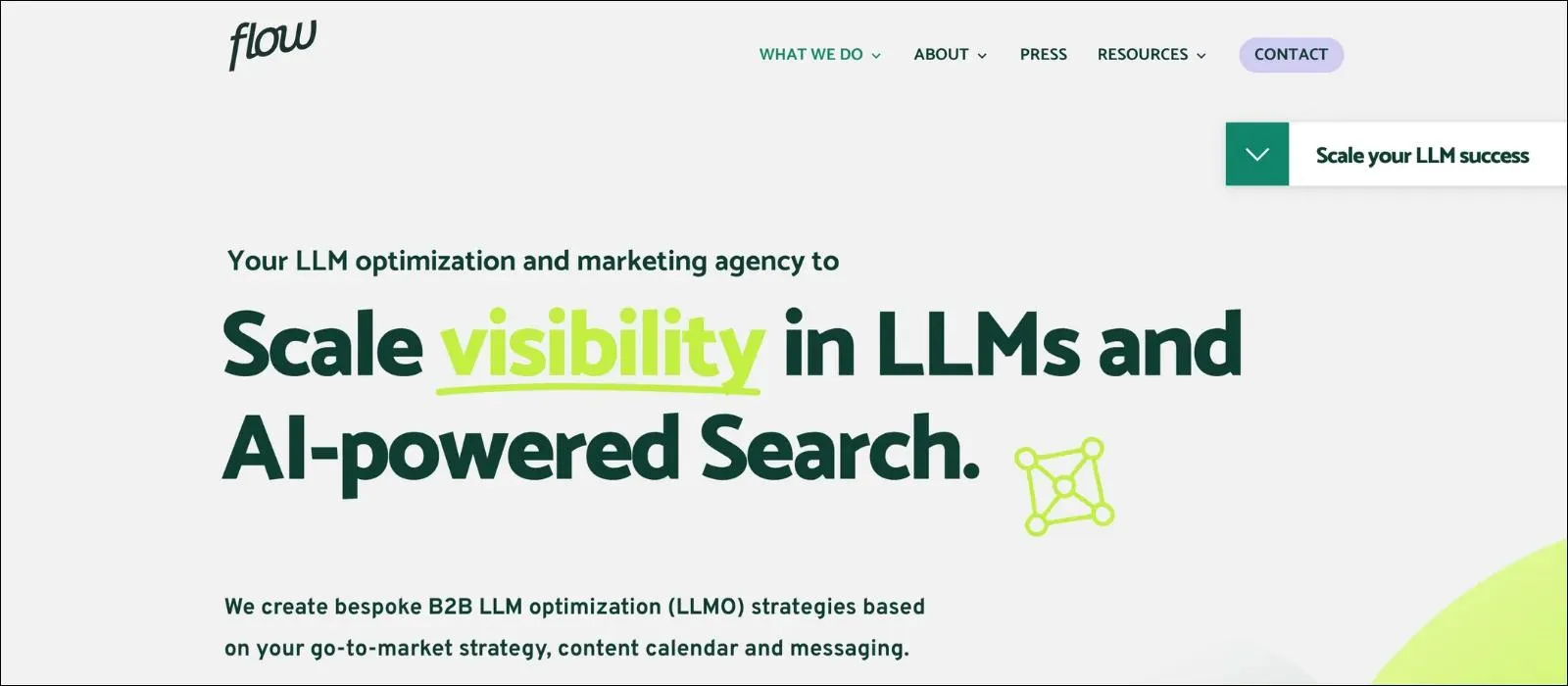 Flow Agency homepage