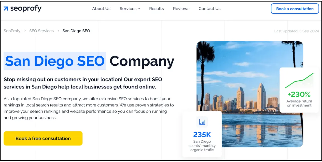 best seo company in san diego - seoprofy