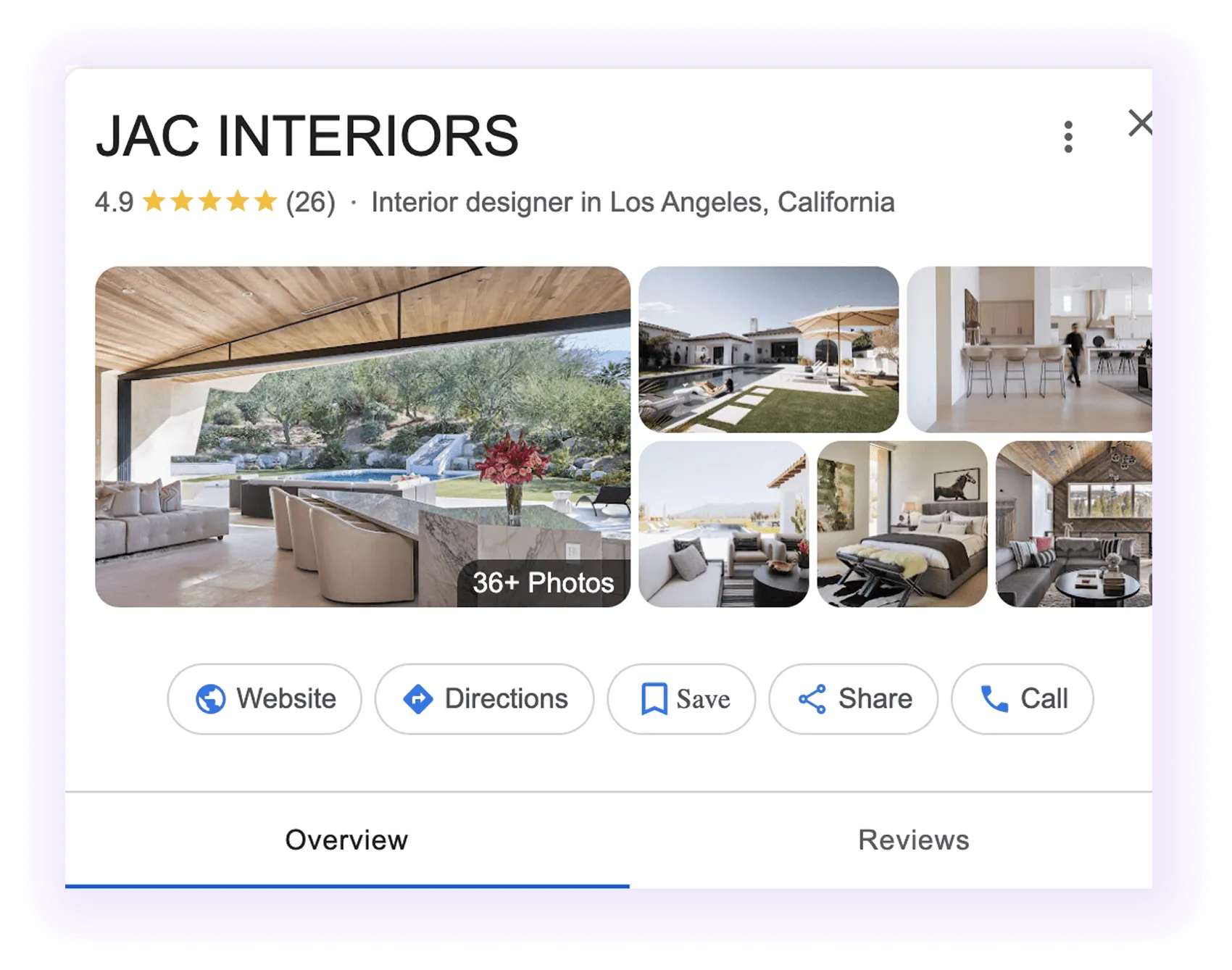 Google Business Profile for Interior Design SEO