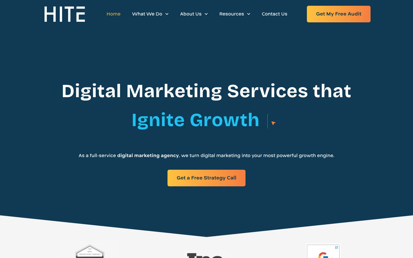 Hite Digital homepage