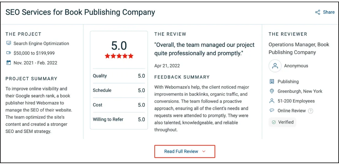 Customer Testimonials