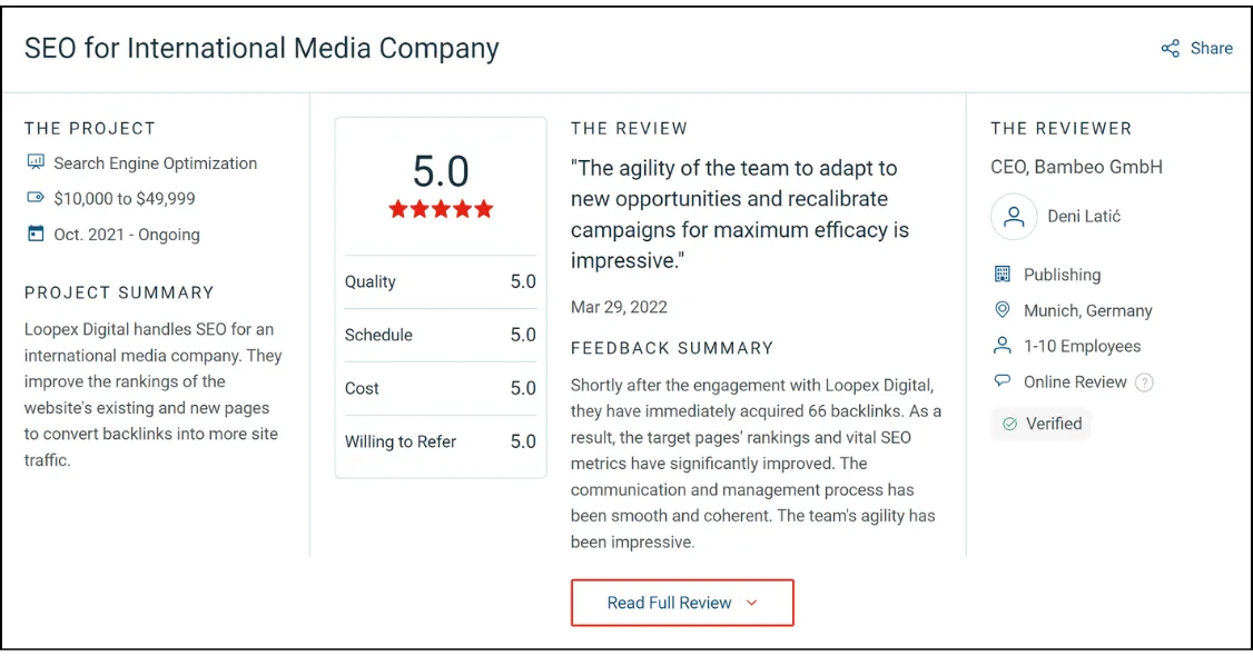 international seo services review