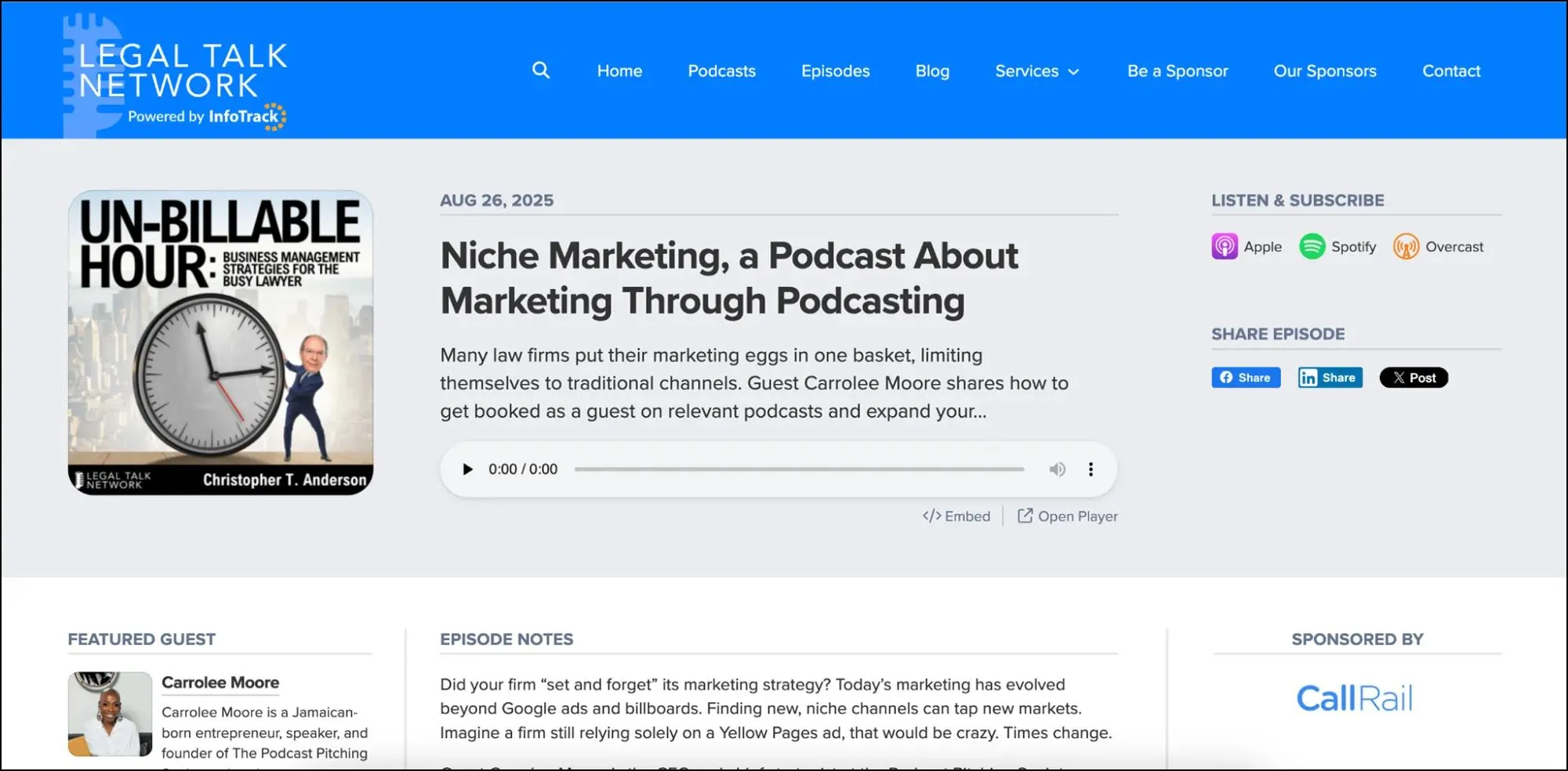 Podcast Guest Appearances for law firms digital pr example