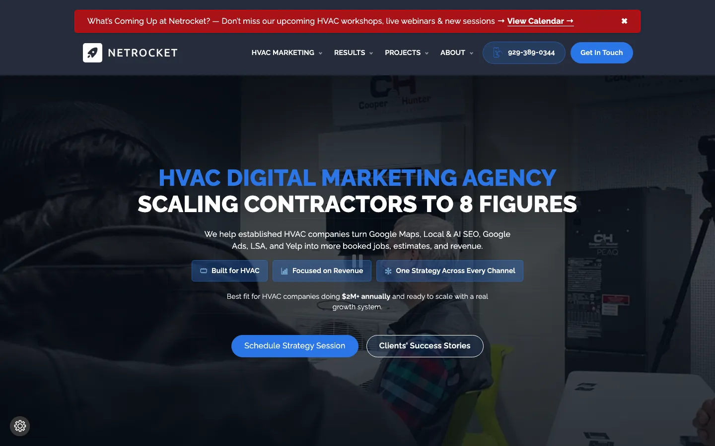 Netrocket homepage