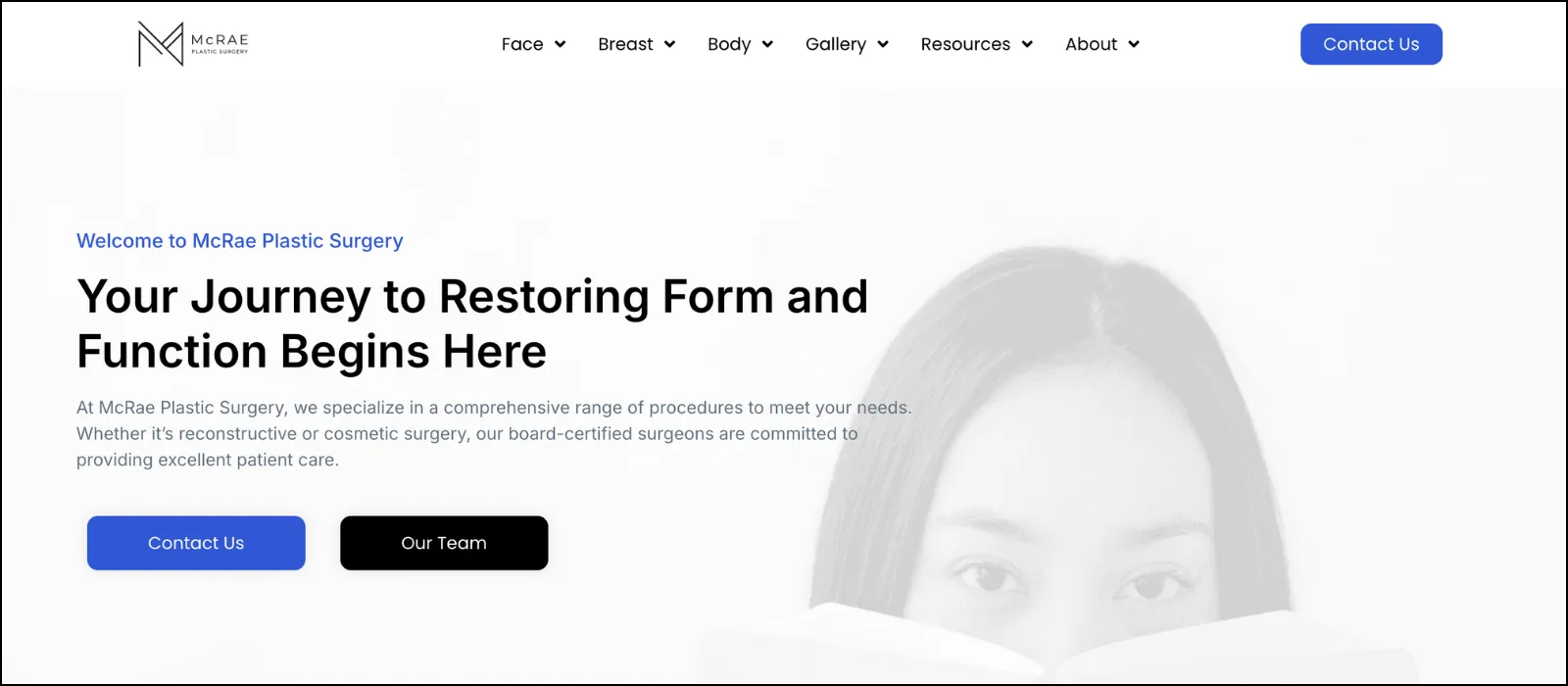 McRea Plastic Surgery SEO project