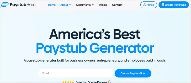 PayStub Hero SEO project