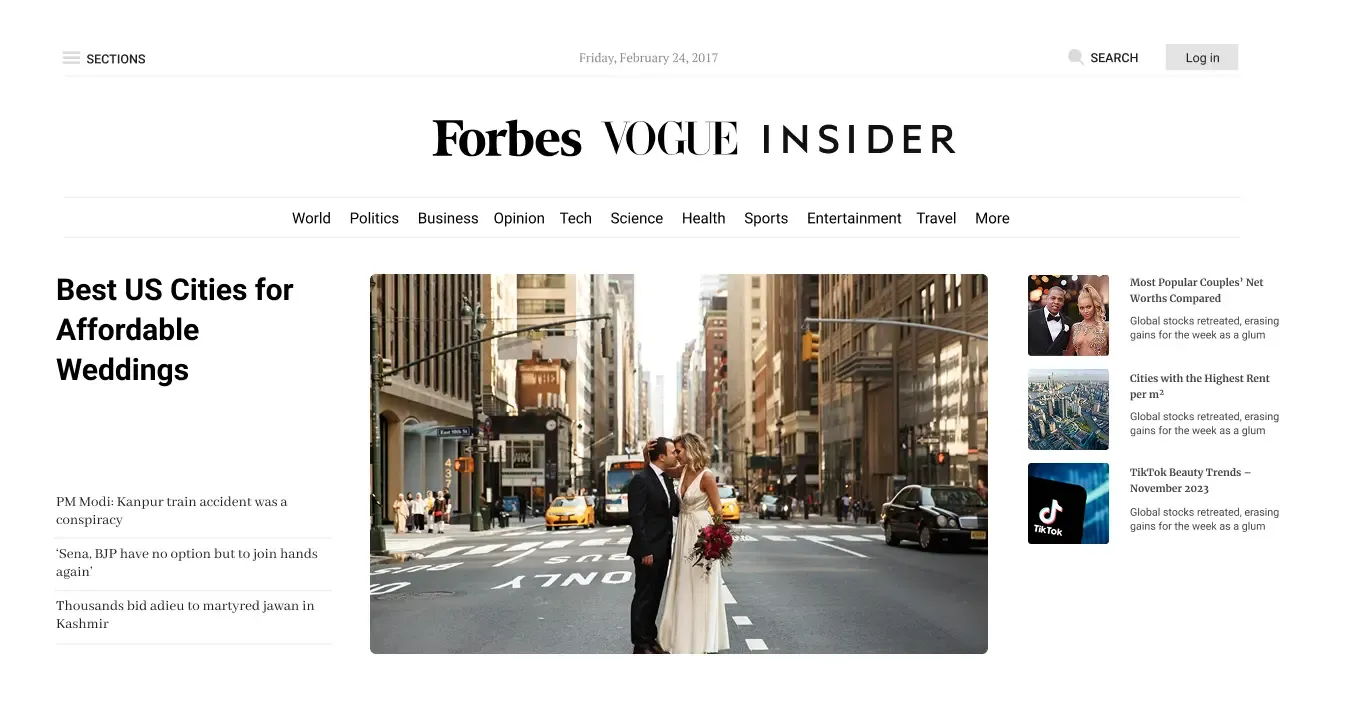 Best US Cities for Affordable Weddings