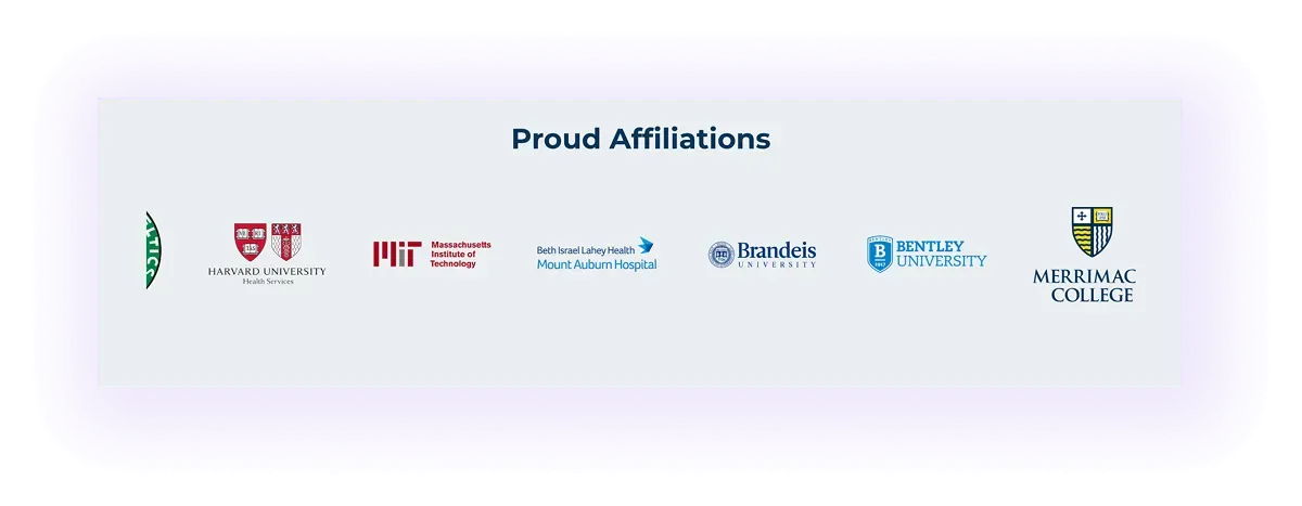 affiliations and partners block on an orthopedic website