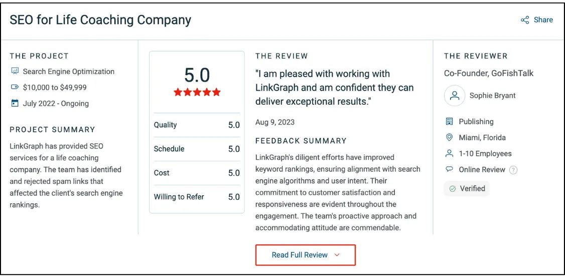 Customer Testimonials