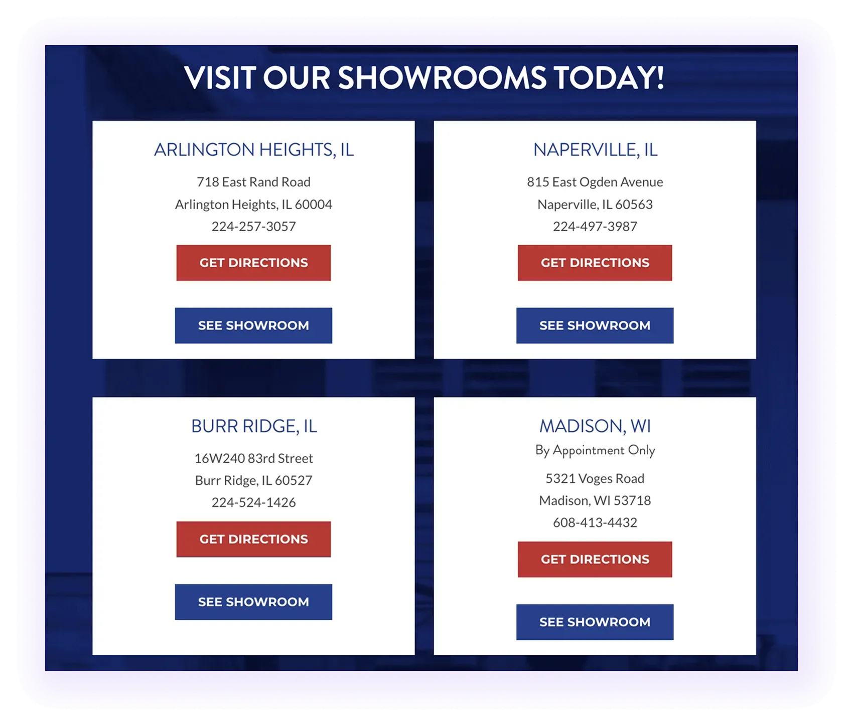 example of footer for easy access