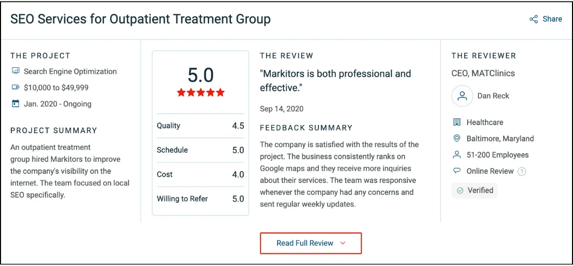 Customer Testimonials