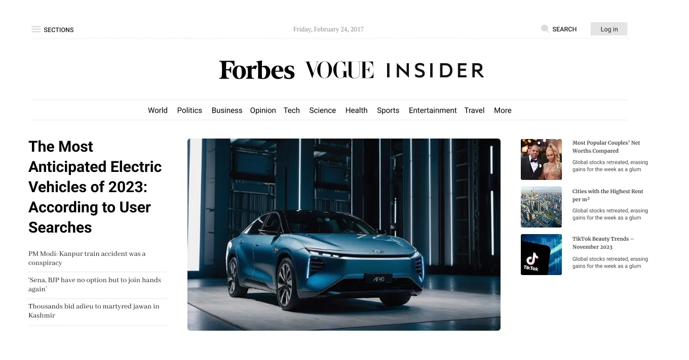 The Most Anticipated Electric Vehicles of 2023: According to User Searches