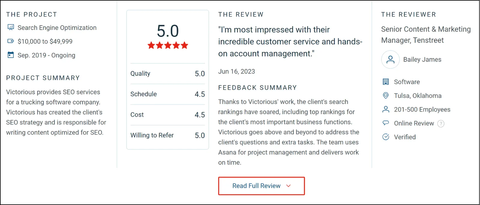 victorious user review