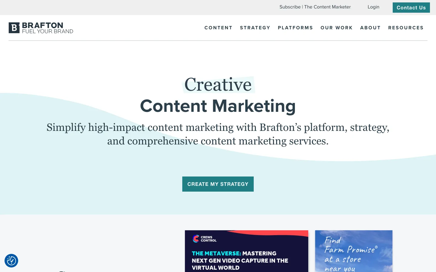 Brafton homepage