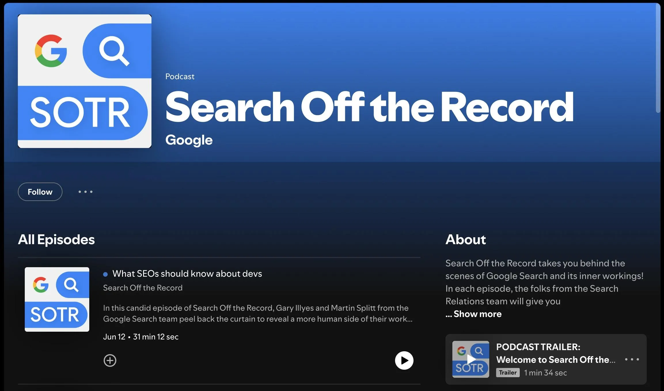 search off the record Best SEO Podcasts