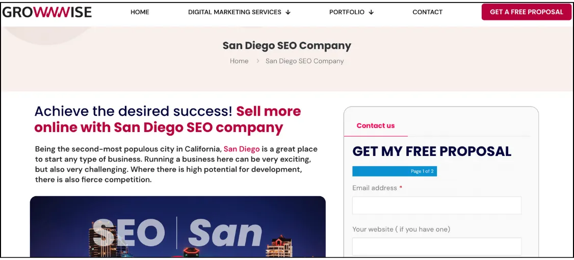 best seo company in san diego - growwwise