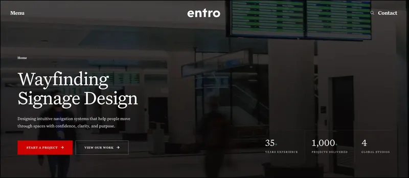 Entro Wayfinding Design Firm Case Study