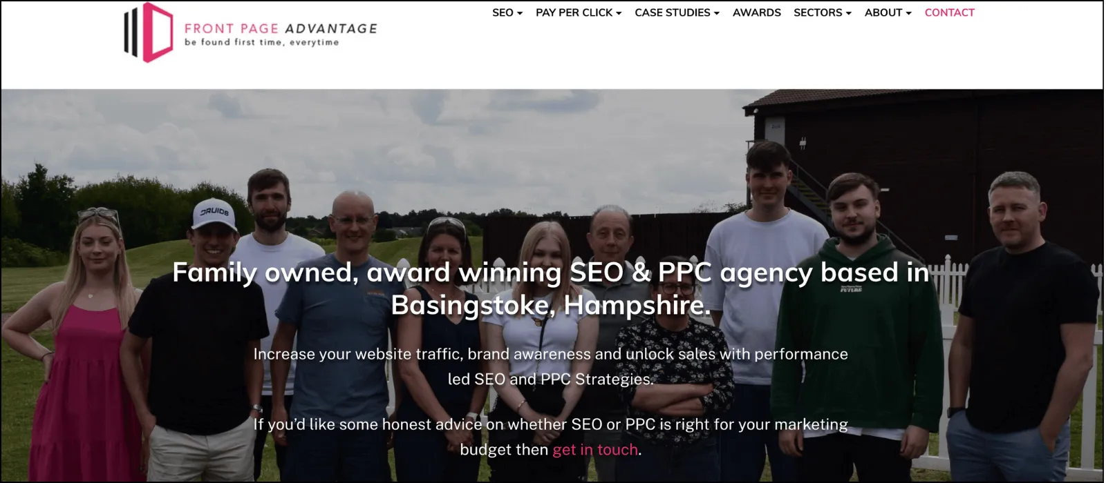 front page advantage seo companies uk