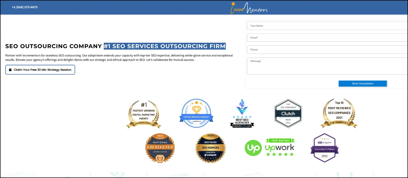 Incrementors Web Solutions seo outsourcing companies