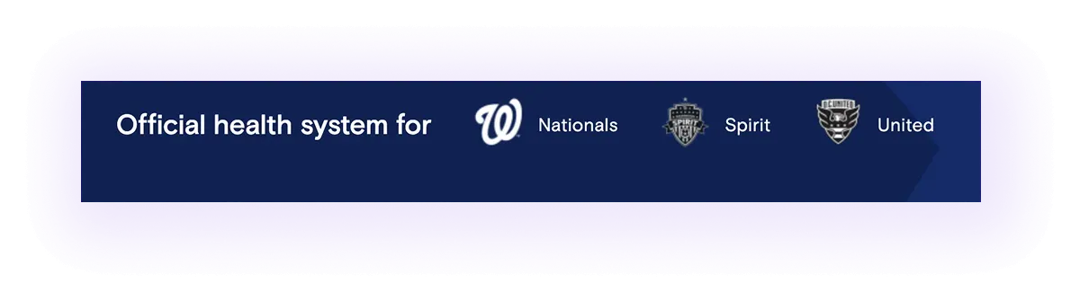  affiliations block on a healthcare provider website