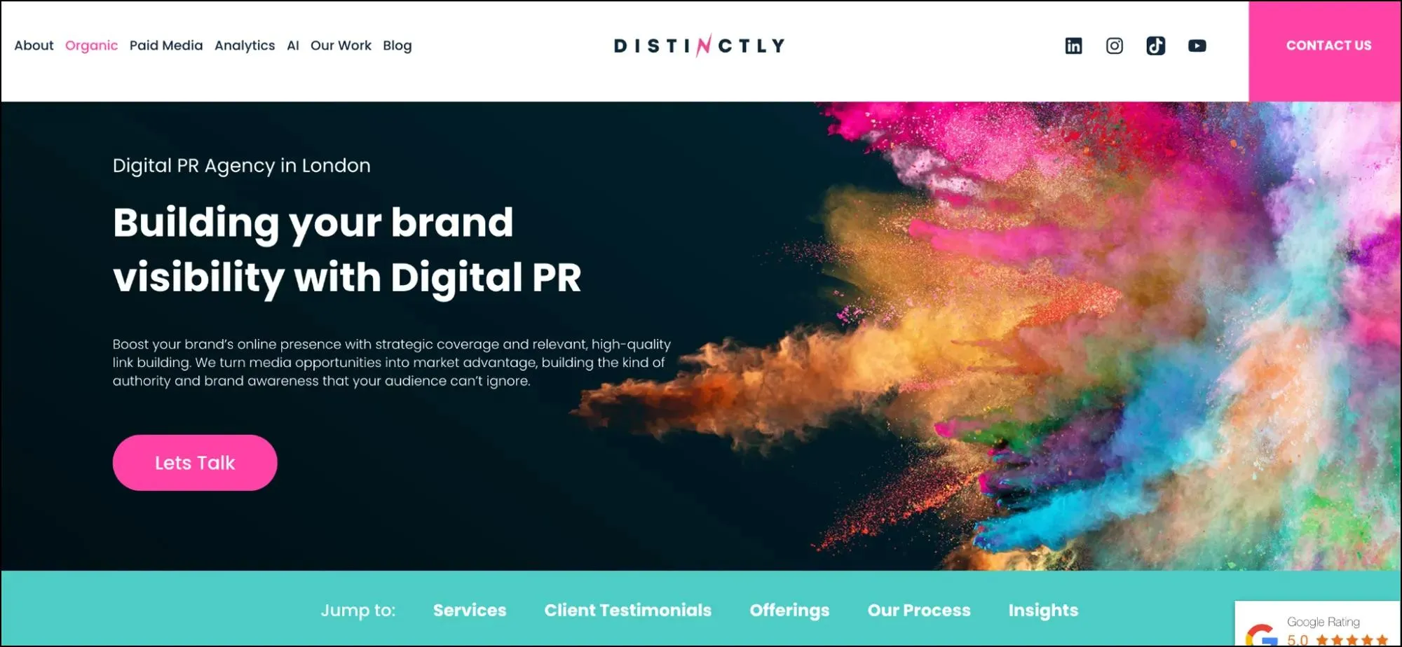 Distinctly as one of the top digital pr agencies