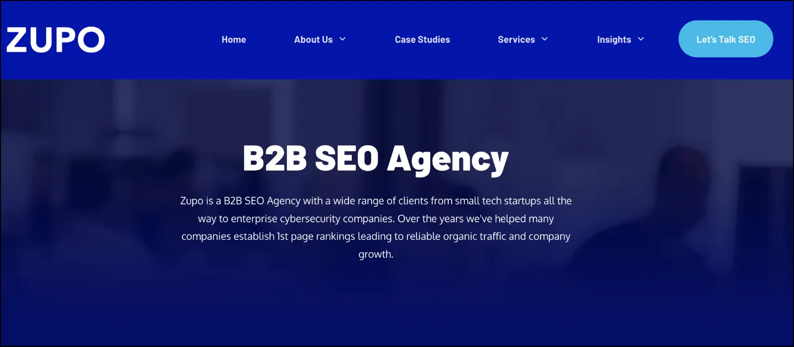 Zupo homepage