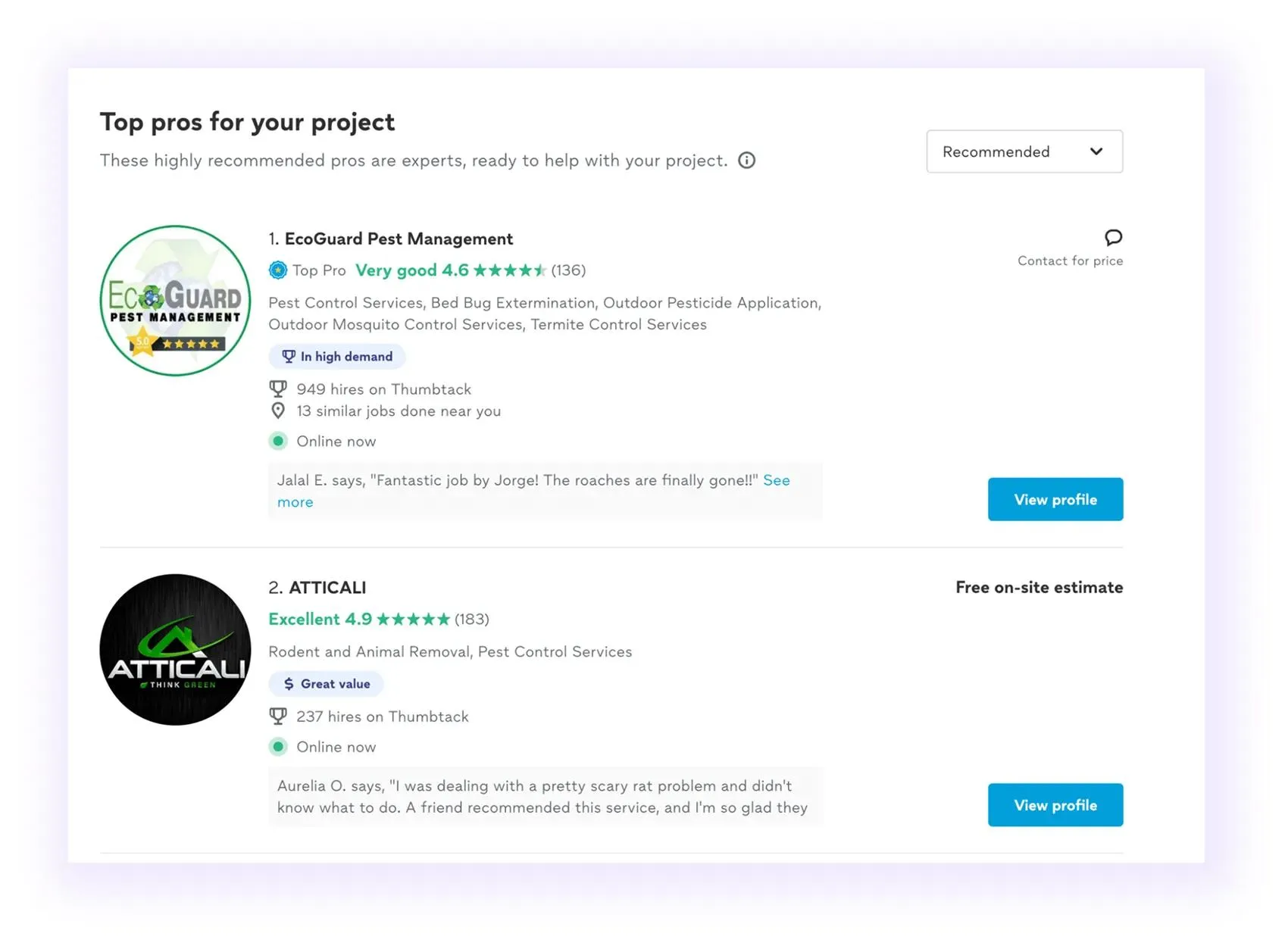Directory Listings for pest control SEO