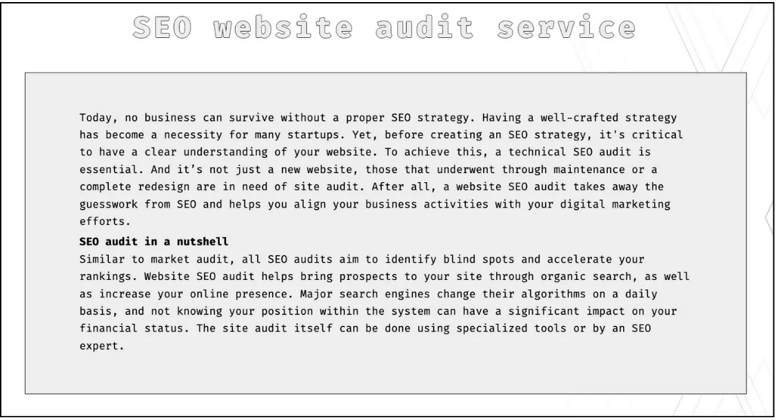 best seo audit services - panem agency