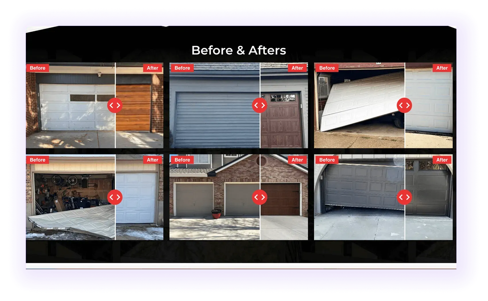 Before & After Case Studies for Garage Door companies SEO